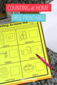 counting around the house printable