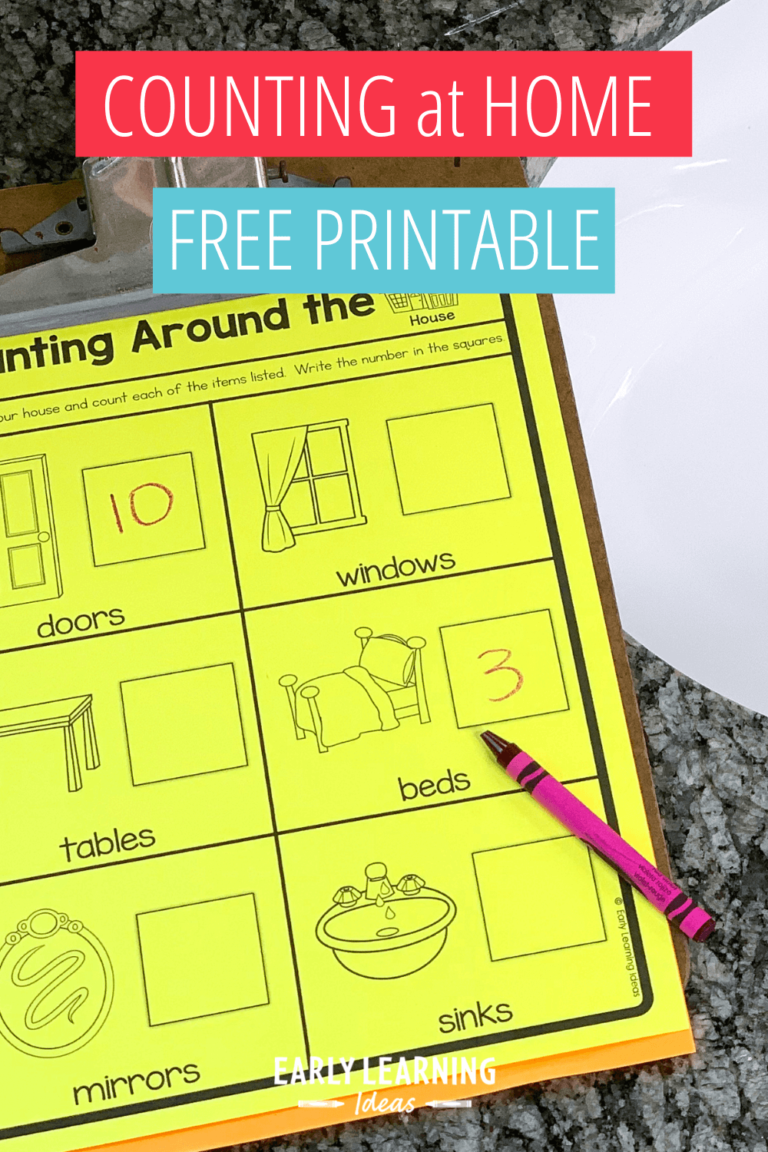 Counting Activities for Kids:  Counting at Home [Free Printable]