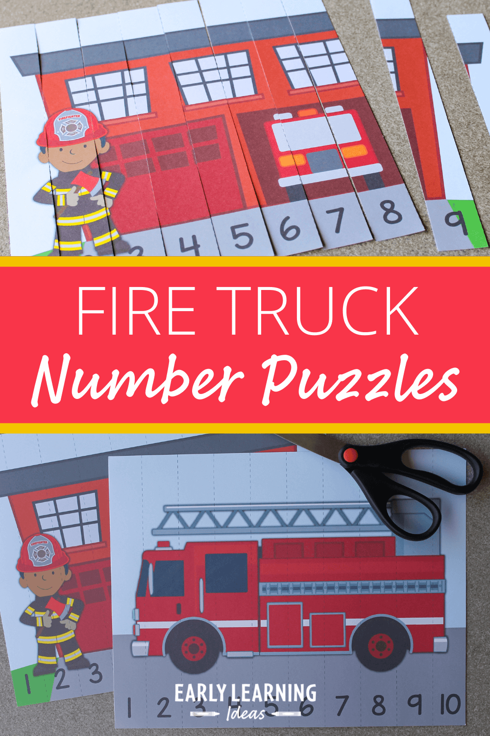 fire truck craft template