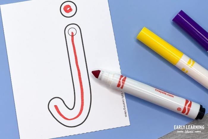Use markers to practice handwriting