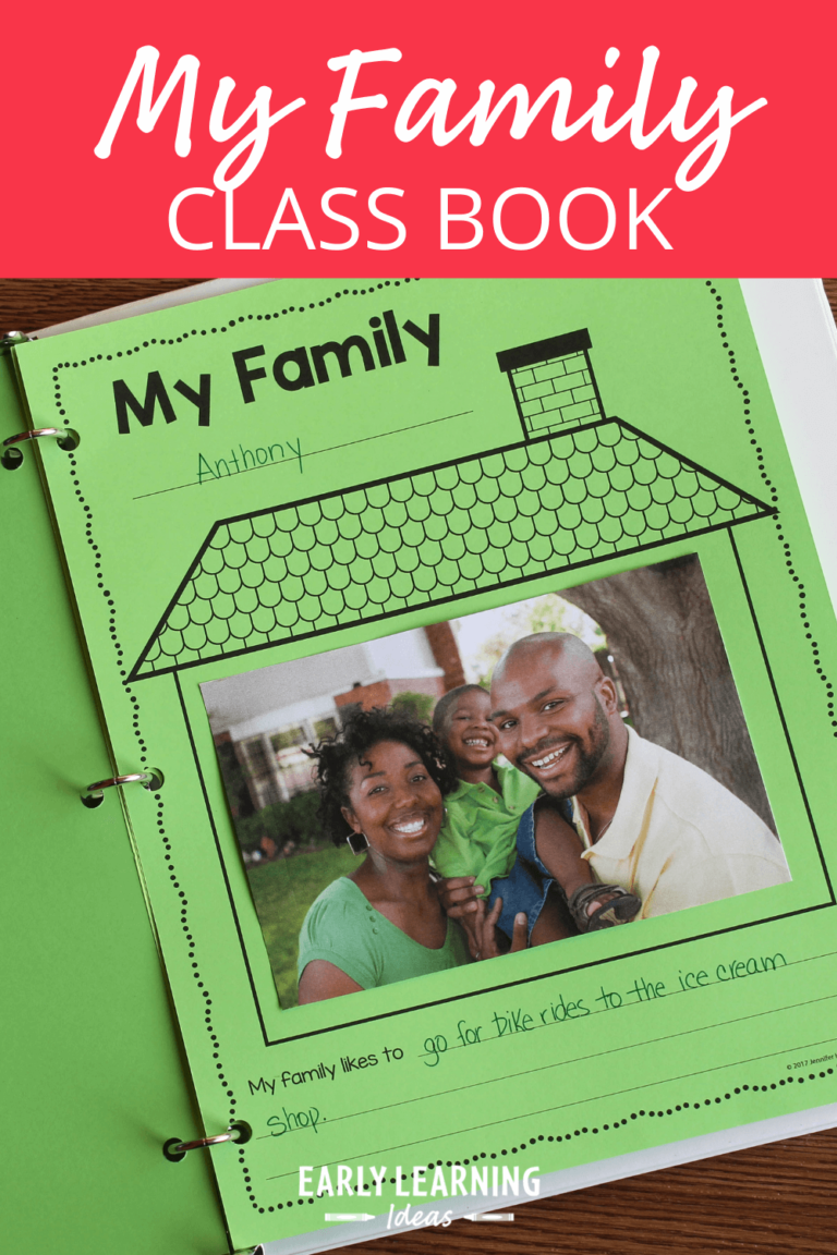 How to make a Class Book with this Free Family Theme Printable