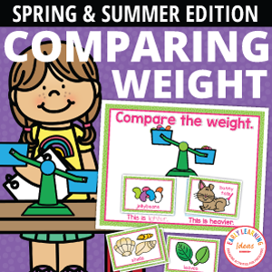 spring comparing weights station and measurement activity