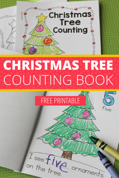 Christmas tree counting book