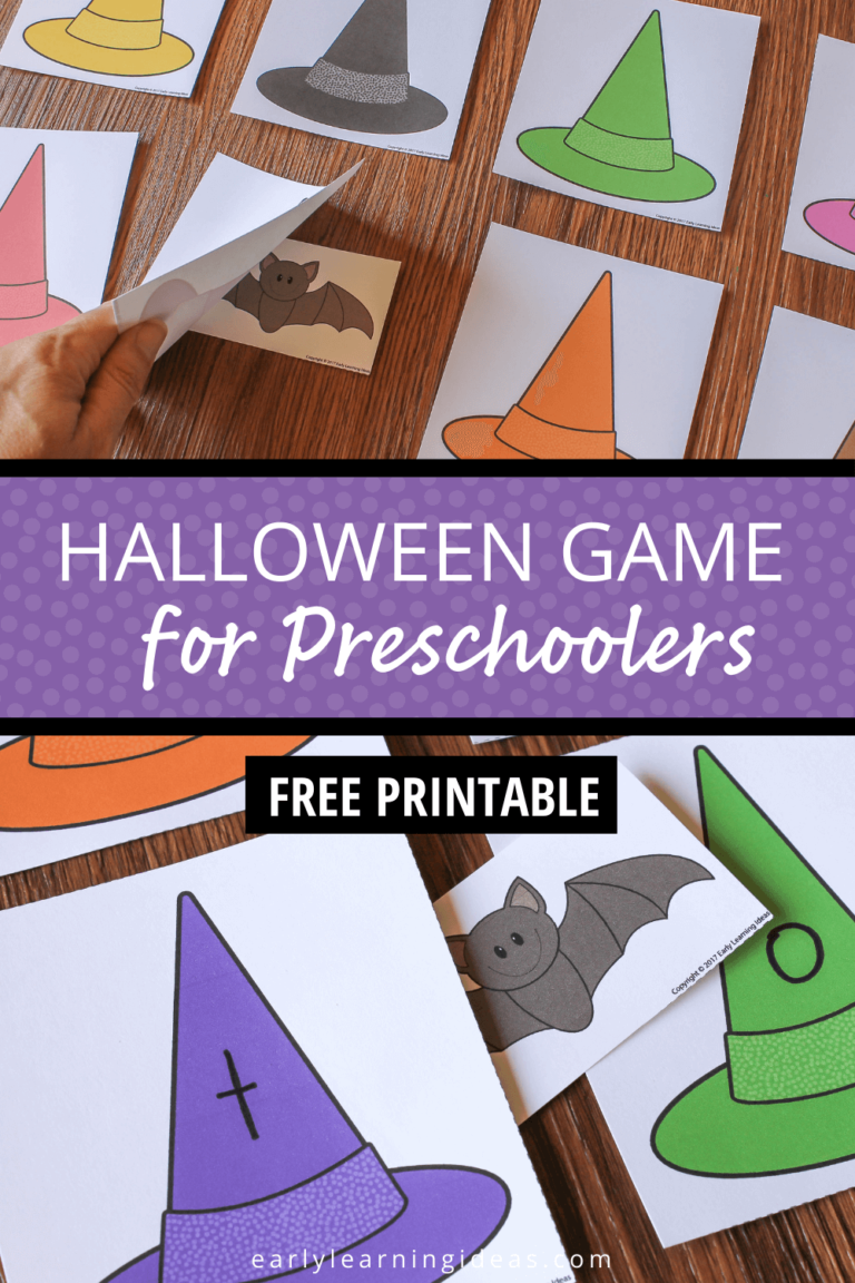 Preschool Halloween Game:  Little Bat Printable