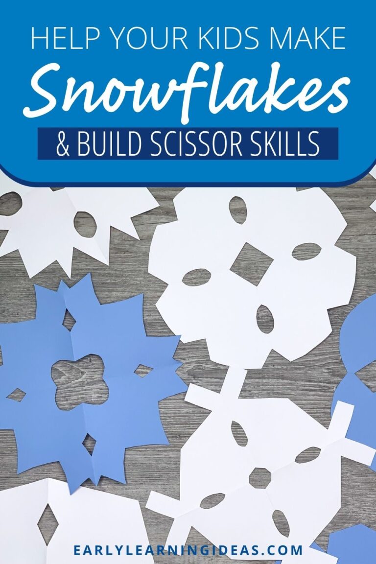 This is the Best Way to Make a Simple Paper Snowflake for kids