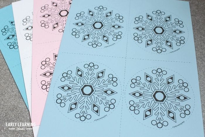 printable snowflake activity and craft 