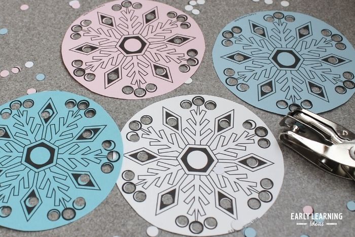 free printable winter hole punch activity