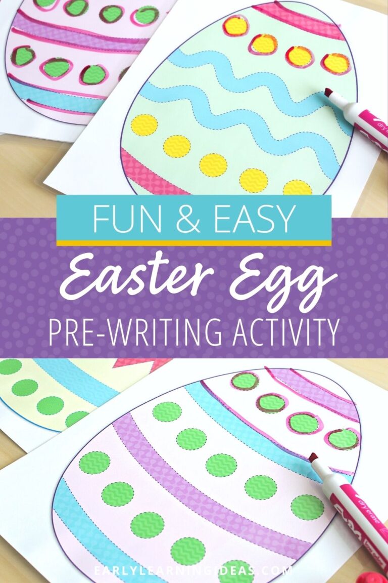 How to Use These Free Printable Easter Activities for Pre-Writing Practice