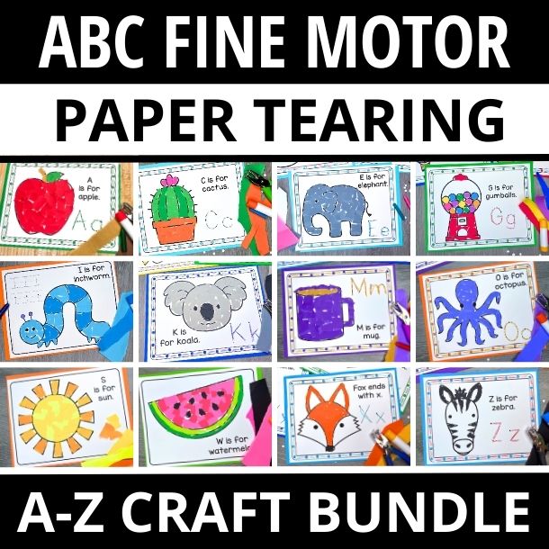 easy alphabet crafts for letters A-Z