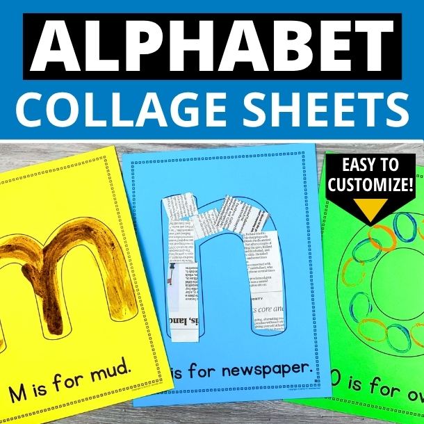 alphabet collage craft activities