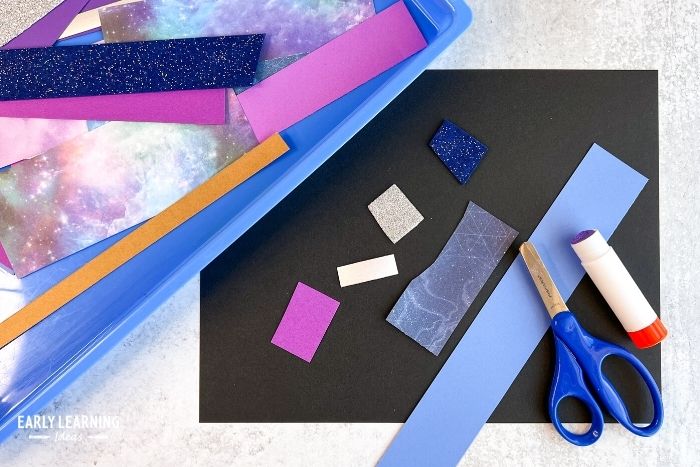 cutting and pasting activities with paper strips