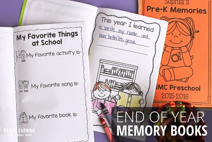 End of the year memory book 