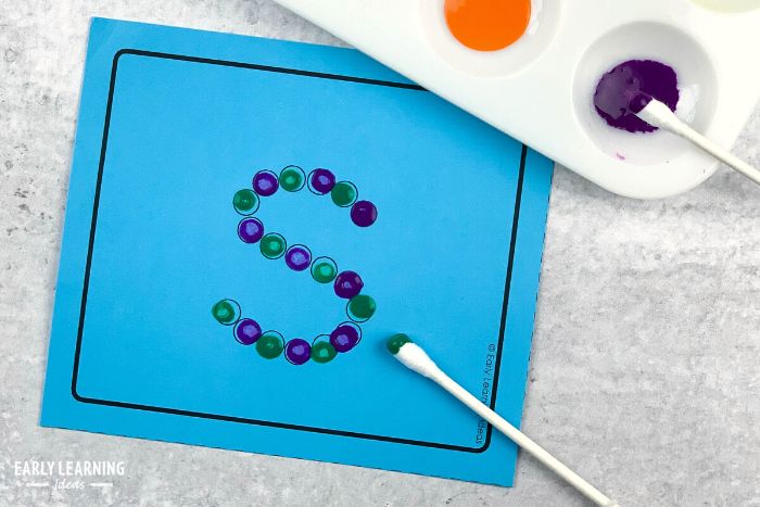 Learning Letters Fine Motor Activity.