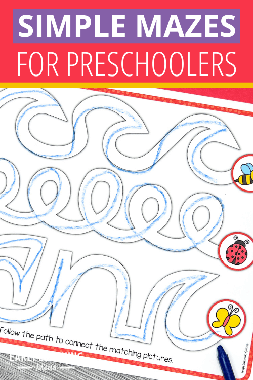 Use These Simple Mazes for Preschoolers to Improve Pre-writing Skills