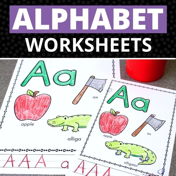alphabet letter worksheets for preschoolers