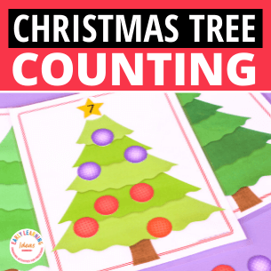 Christmas tree math mats