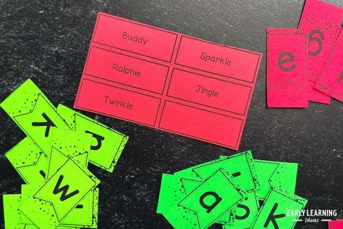 Make a game with the printable name puzzles