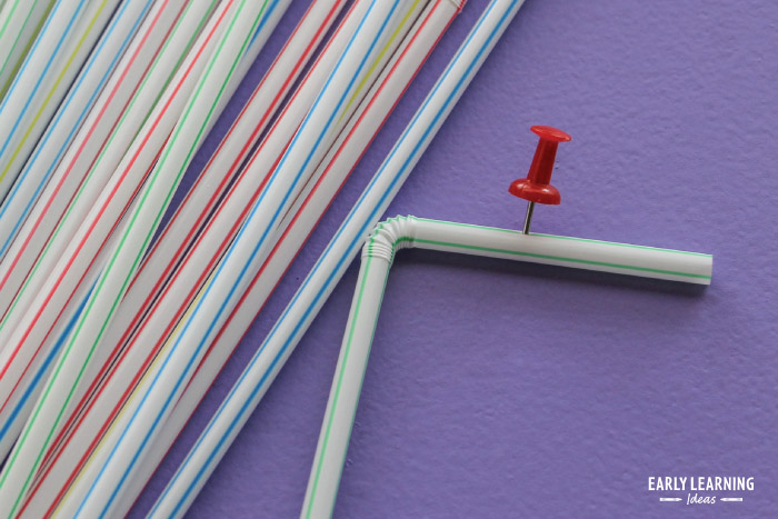 how to prepare your straw for bubble painting art activity