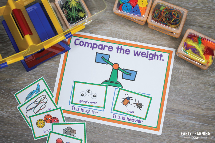 record the results of the measurement activity using the printable comparison sheets