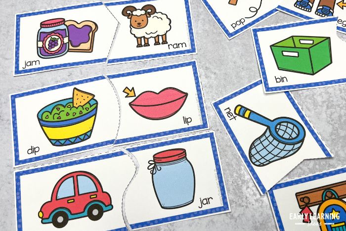 how to teach rhyming words with printable rhyming puzzles for kids