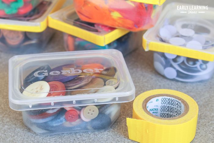 Make homemade shakers to use for  syllable awareness activities