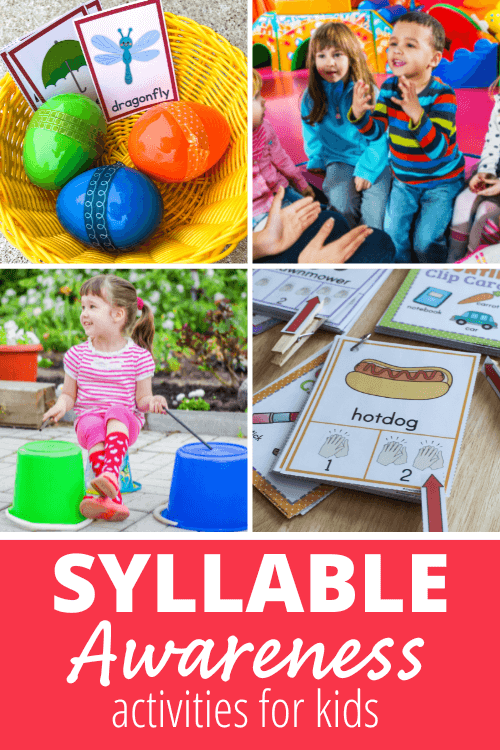 syllable awareness activities and ideas for kids