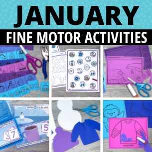 January and winter fine motor activities for preschool and kindergarten