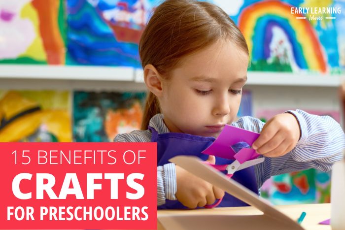 The benefits of crafts for  preschoolers
