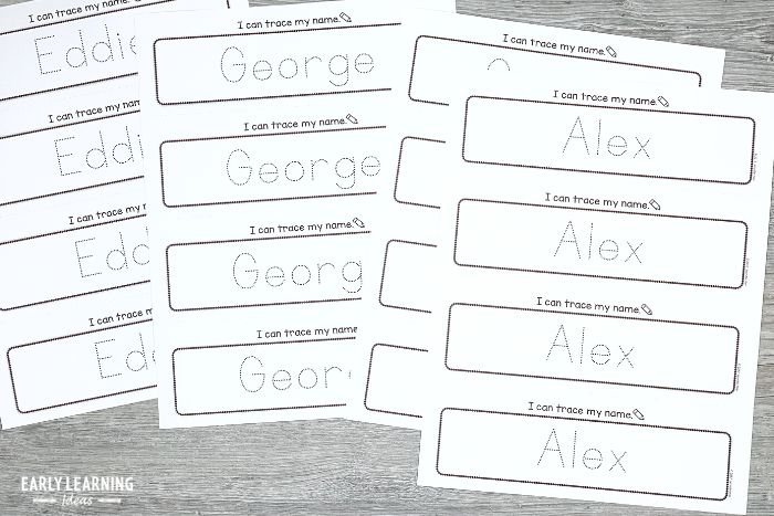 name activity for preschool  - Use the printable to make a personalized sign-in activity for  your preschoolers.