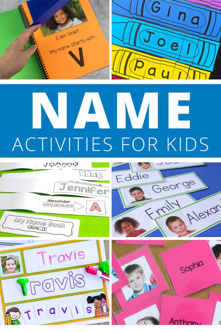 Name Activities for Preschool