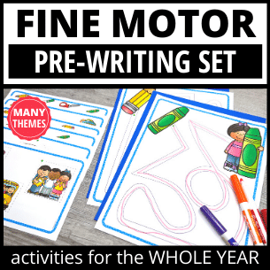 pre-writing strokes and lines practice and tracing practice activities for preschoolers