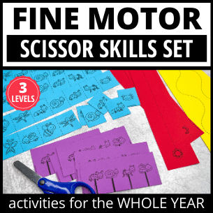 fine motor scissor skills and cutting practice activities for preschool and kindergarten