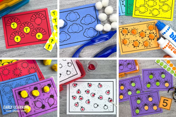 25 fun ways to use dot sticker fine motor task cards with kids
