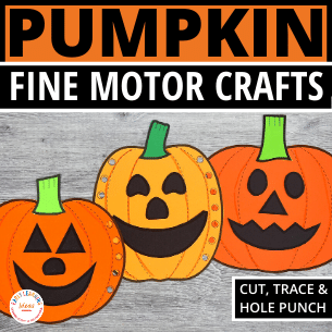 halloween pumpkins fine motor craft activities for kids