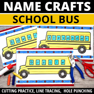 School Bus Name Craft