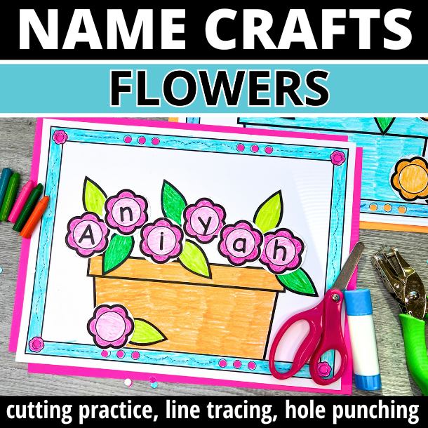 Flowers Name Craft and Mother's Day Craft Activity