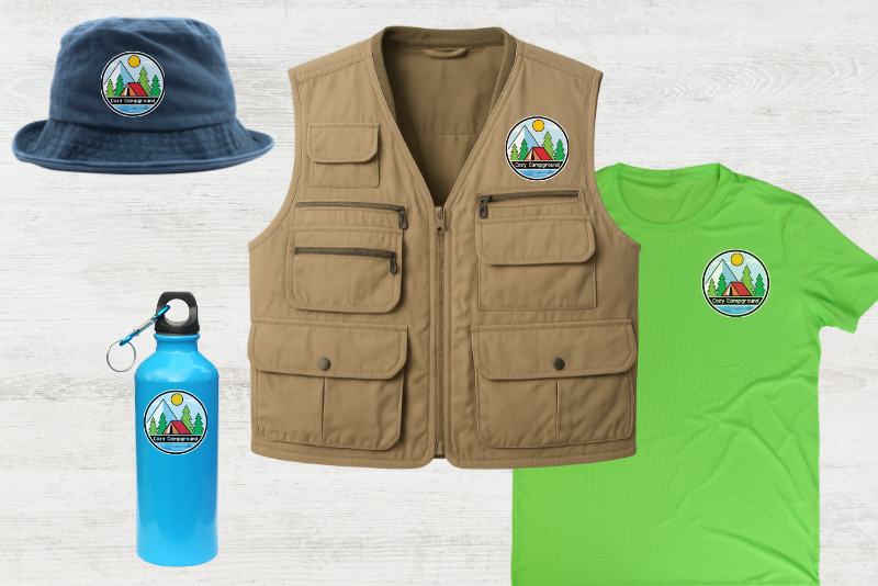 Dress-up clothing for a camping dramatic play area