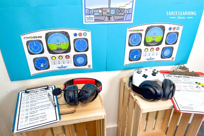 airport dramatic play props