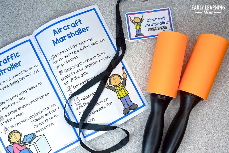 Dramatic play airport props