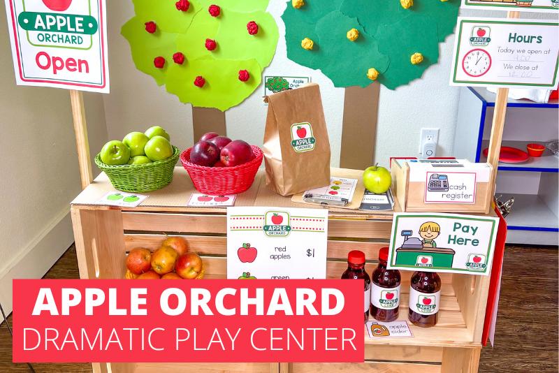 Apple orchard dramatic play area
