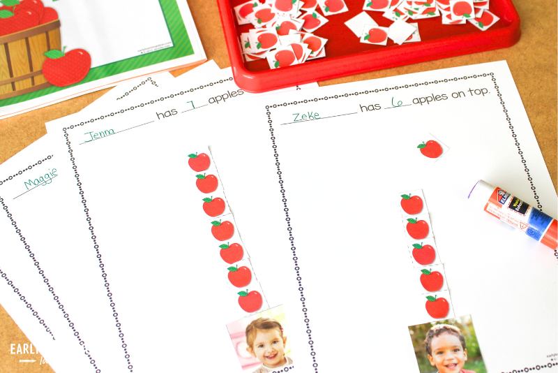 pages from an apples on top counting book