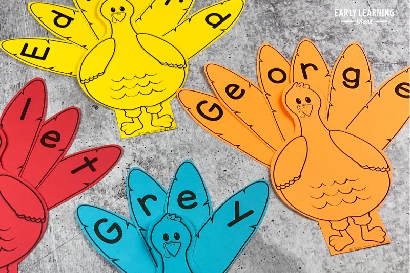 Turkey name puzzles on a gray background