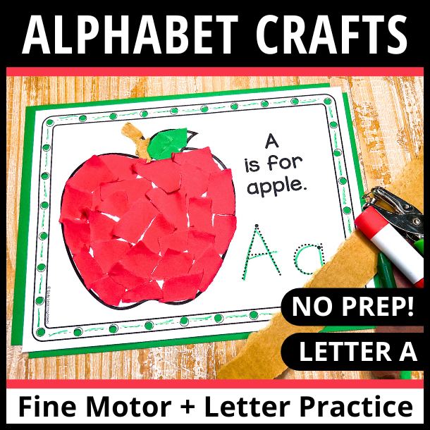 Letter A craft activity