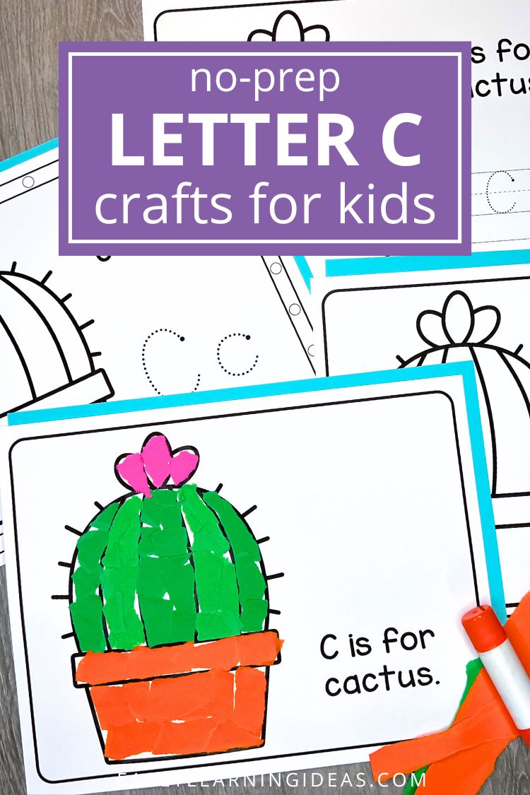 No-Prep Crafts for the Letter C to Support Early Literacy