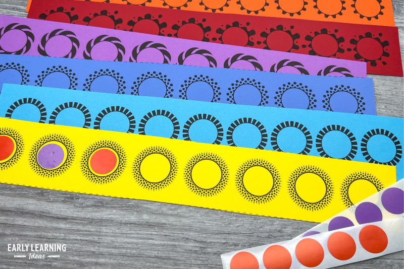 dot sticker fine motor activities for preschool kids