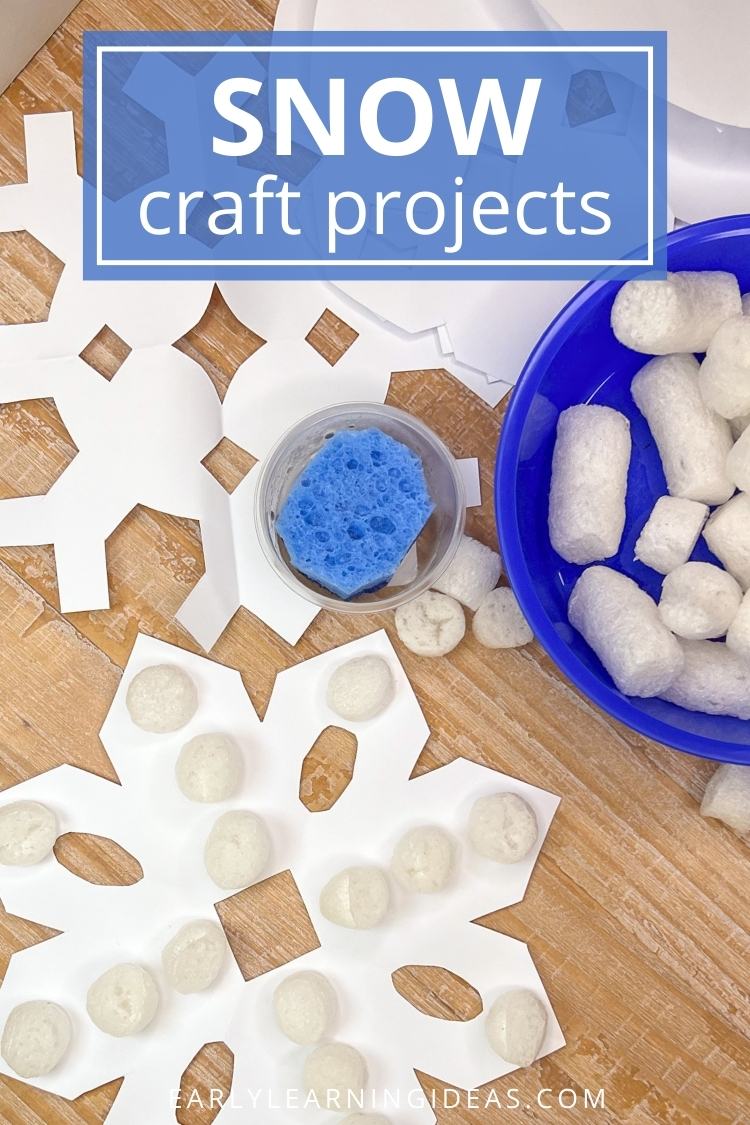 snow crafts for preschoolers and kindergarteners