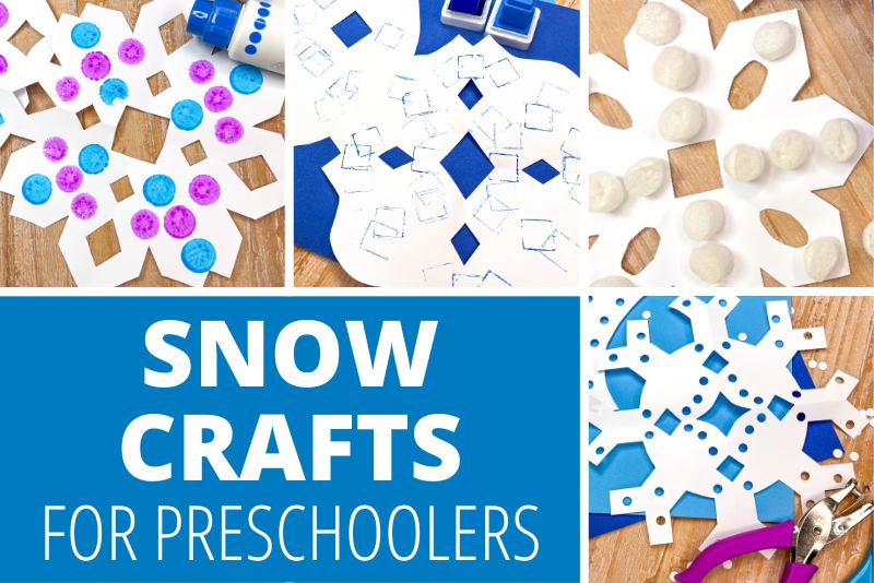 snow crafts for preschoolers and kindergarteners