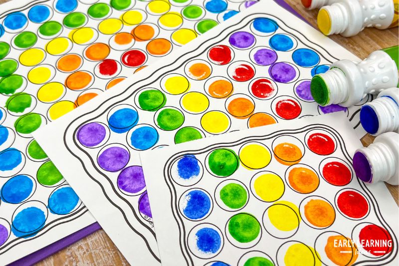 dot marker painting - easy no-prep open-ended arts and crafts for kids