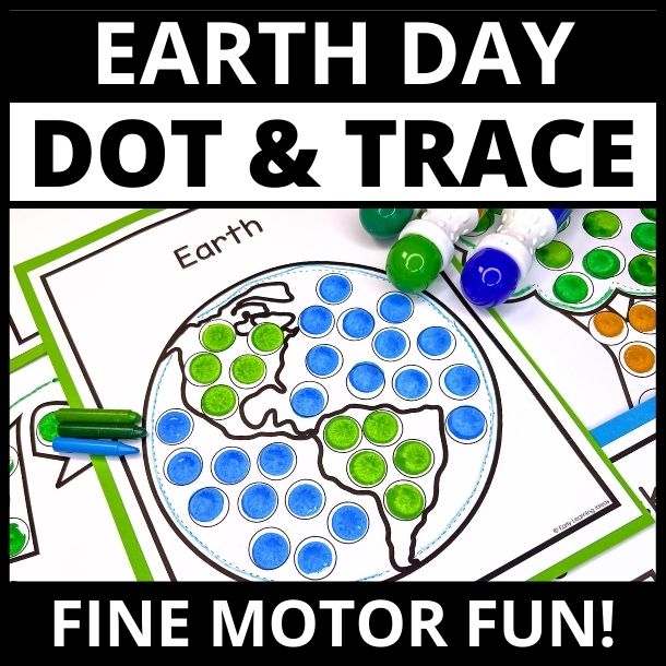 Earth Day dot marker painting activities