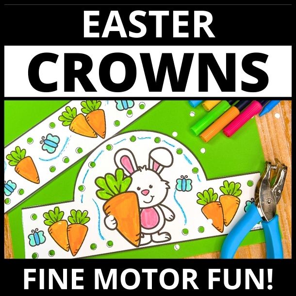 Easter headband crown craft for kids